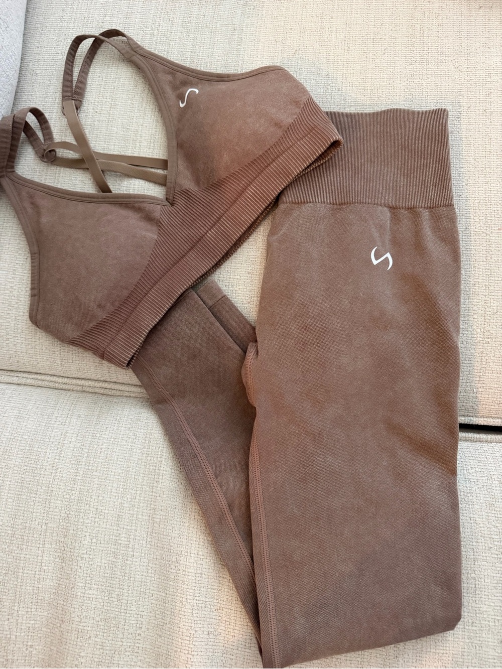 TLF Latte Brown Sculpt leggings